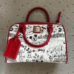 Mickey Mouse Sketch Art Dooney and Bourke Satchel Bag